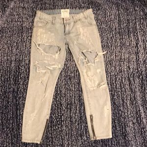 One by One Teaspoon Trashed Freebirds